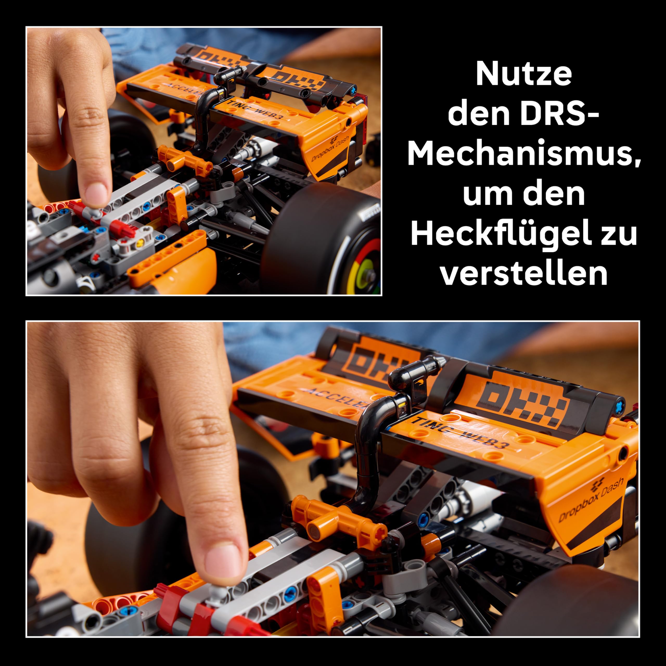 LEGO Technic McLaren MCL39 F1 Rennwagen - Modellbau für Erwachsene - Sammler Set mit V6-Motor, Di... Ansicht 6