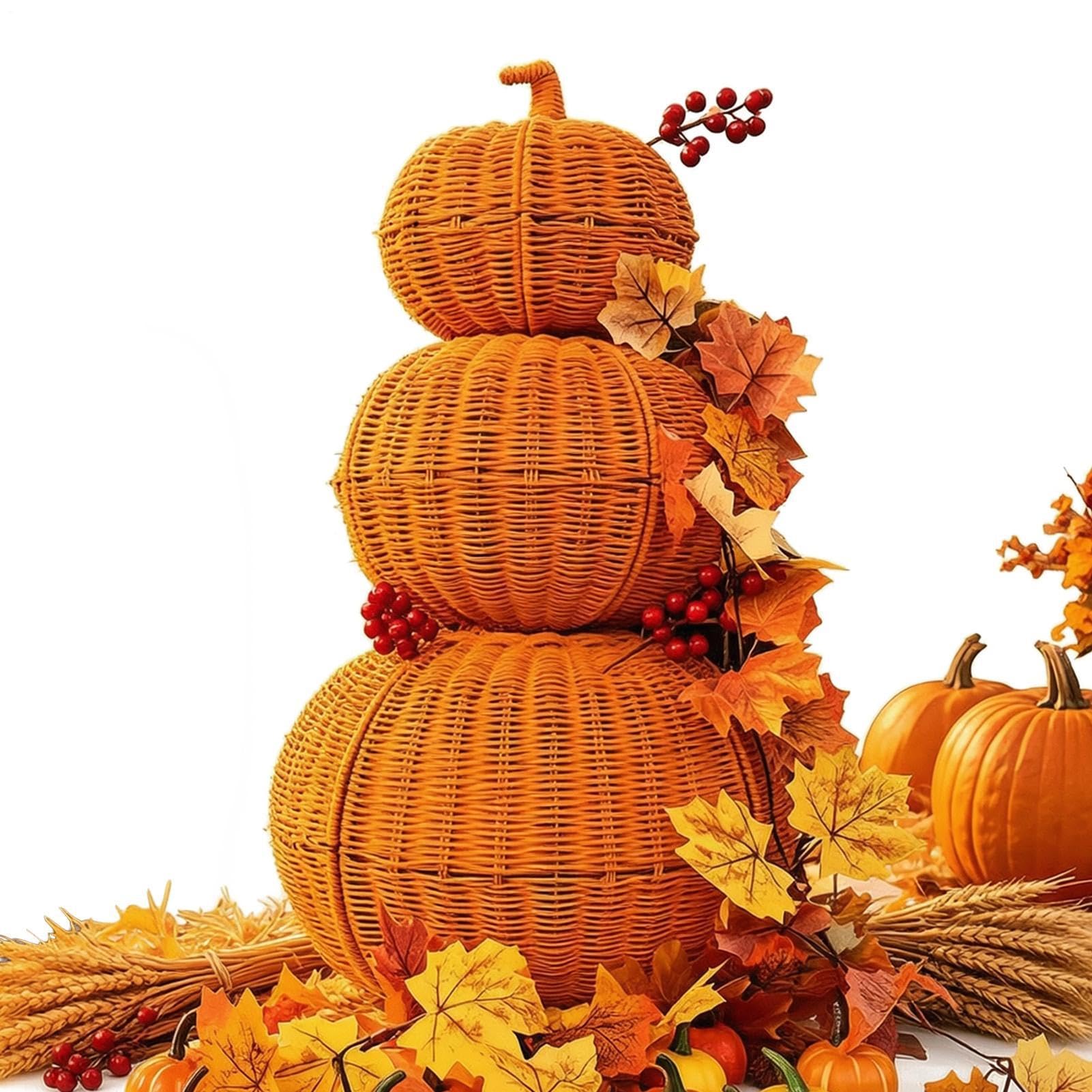 Generico Intrecciata Halloween Centrotavola Spettrale Artigianale | Cesto Intrecciata Halloween Decor Per Feste Autunnali, Inaugurazione E Arredo Casa