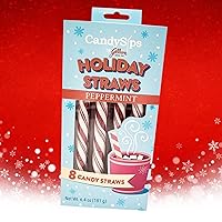 Vista 3 de Pajitas de bastón de caramelo de menta con cucharas de chocolate con leche belga, suministros de barra de cacao caliente, golosinas de relleno