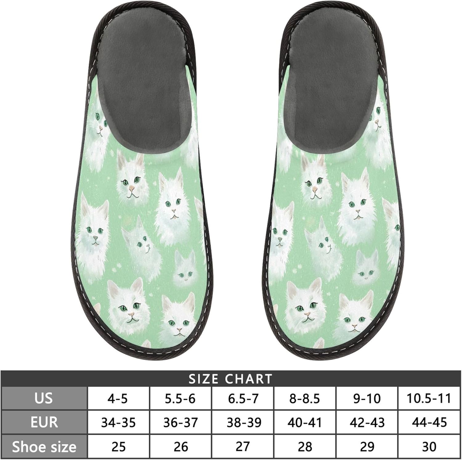 Cute Cat House Slippers – Cozy Fuzzy Slippers for Guests, Washable & Disposable, Perfect for Shoeless Home, Spa & Hotel Use A112172
