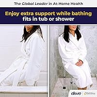 Vista 2 de Drive Medical Shower Stool - Adjustable Height - Lightweight Aluminum Construction - 300 Lb Weight Capacity - Compact Tub & Shower Seat - Safety