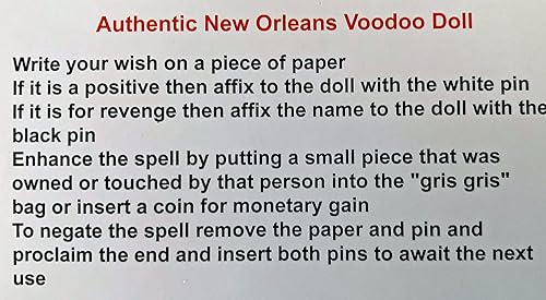 Miniatura 3 de 1 auténtica muñeca vudú de Nueva Orleans, varios colores
