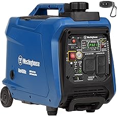 Westinghouse Outdoor Power Equipment 3700 Peak Watt Super Quiet Portable Inverter Generator, Wheel & Handle Kit, RV Ready 30A Outlet, Gas Powered, CO Sensor, Parallel Cord Included