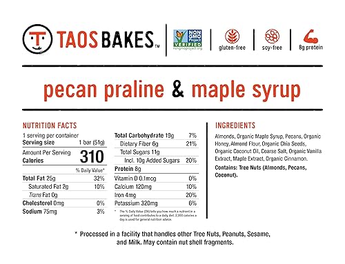 Miniatura 19 de Taos Bakes – Paquete variado – Barras de desayuno – Barras de granola con alto contenido de proteínas y altas en fibra – Sin gluten y sin OMG