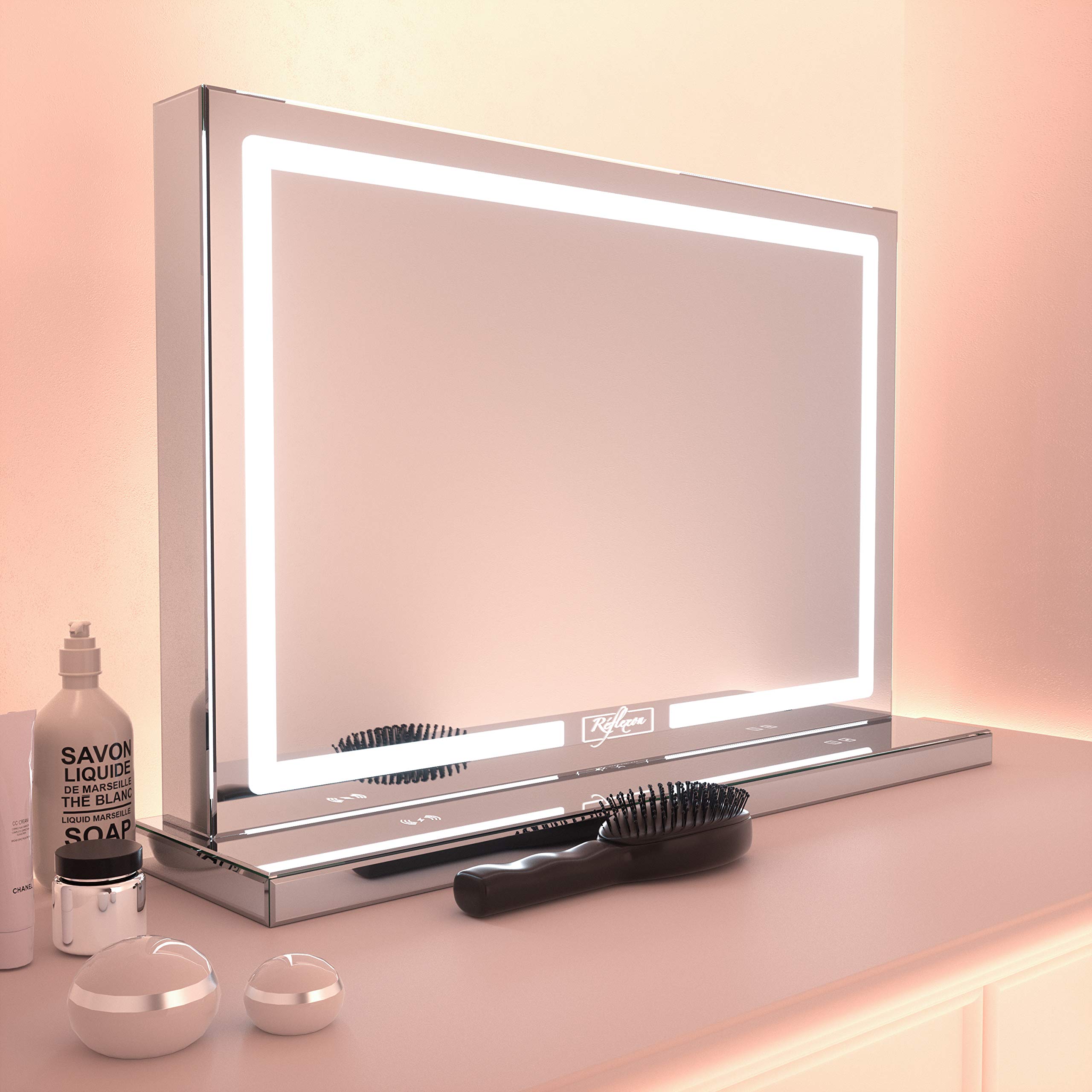 Buy Réflexon 24 x 32 Inch Full Mirrored Frameless Hollywood Style LED