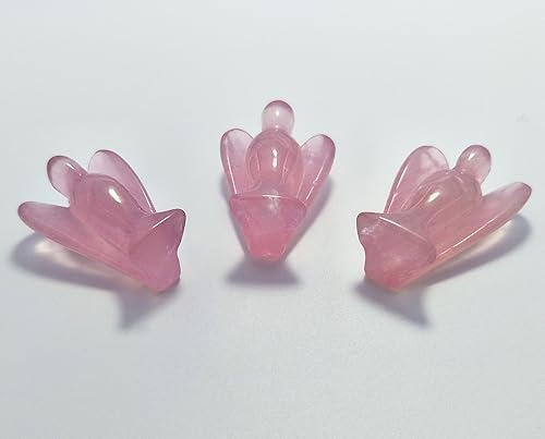 Miniatura 6 de Mina Heal Figuras de ángel guardián de bolsillo, ángeles de bolsillo, Cuarzo rosa