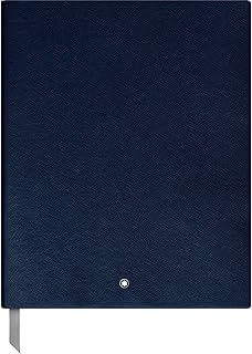MONTBLANC Sketchbook 116953 Fine Stationery #149 – Leder Notizbuch A4 liniert mit Softcover – Farbe: Indigo – 272 Seiten