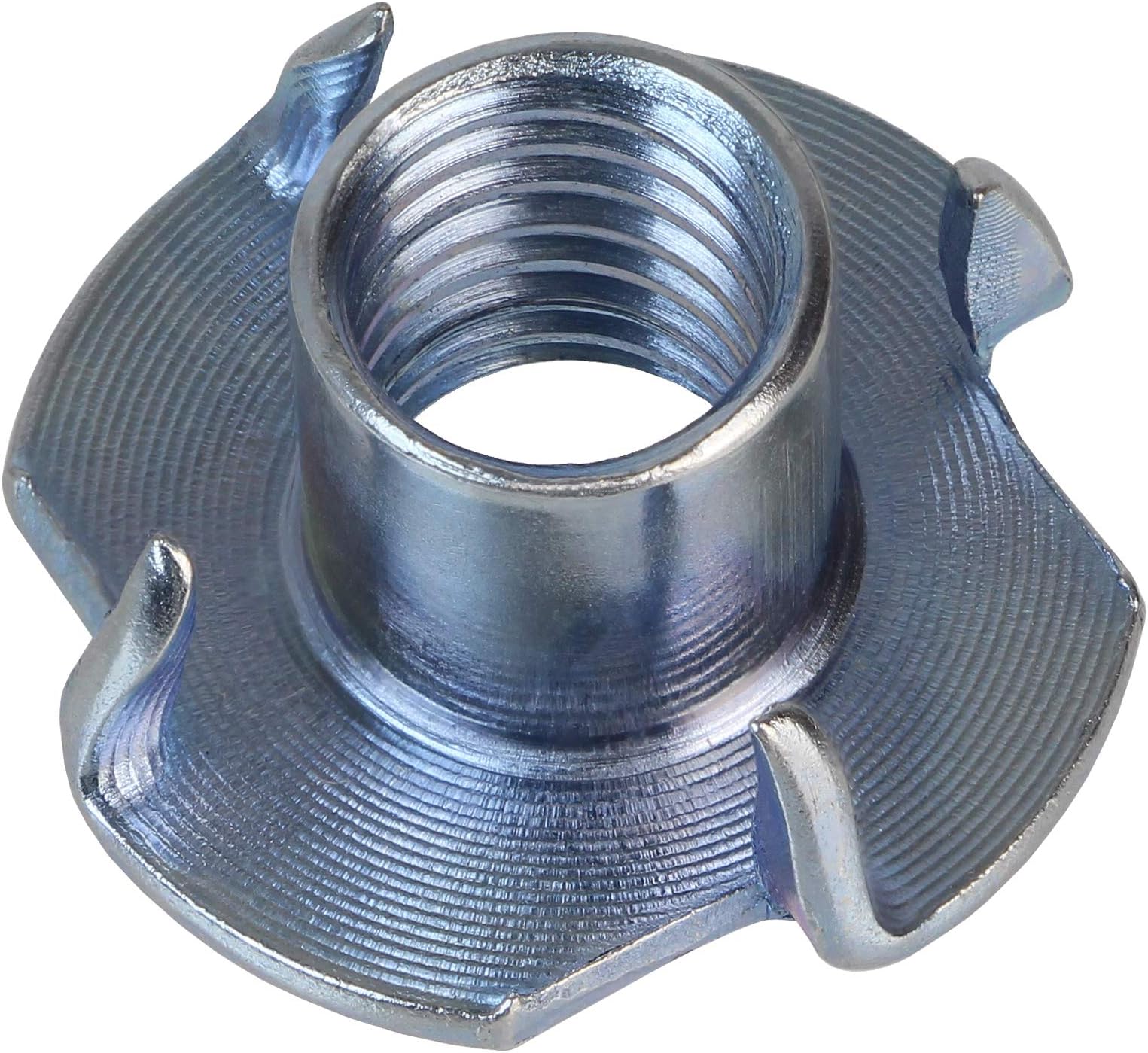 ALPIDEX 250 Zinc-plated T-nuts M10 13 x 25 mm for Climbing Holds four pronged T-Nut pack of 250