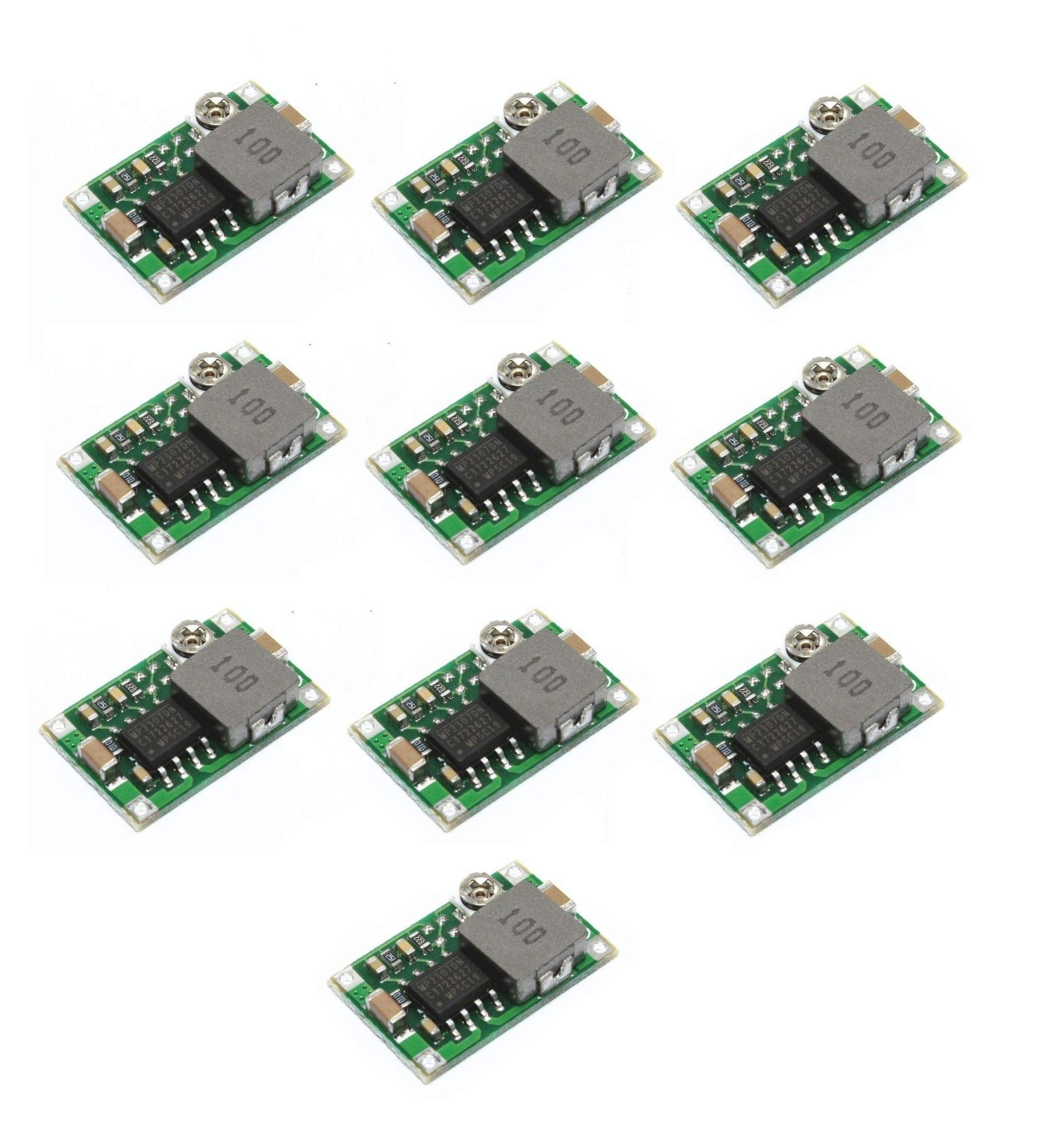INVENTO 10PCS Mini 360 DC-DC Voltage 3A Step Down Power Converter Buck Module Adjustable 3V 5V 16V Power MP2307 Chip-image-34