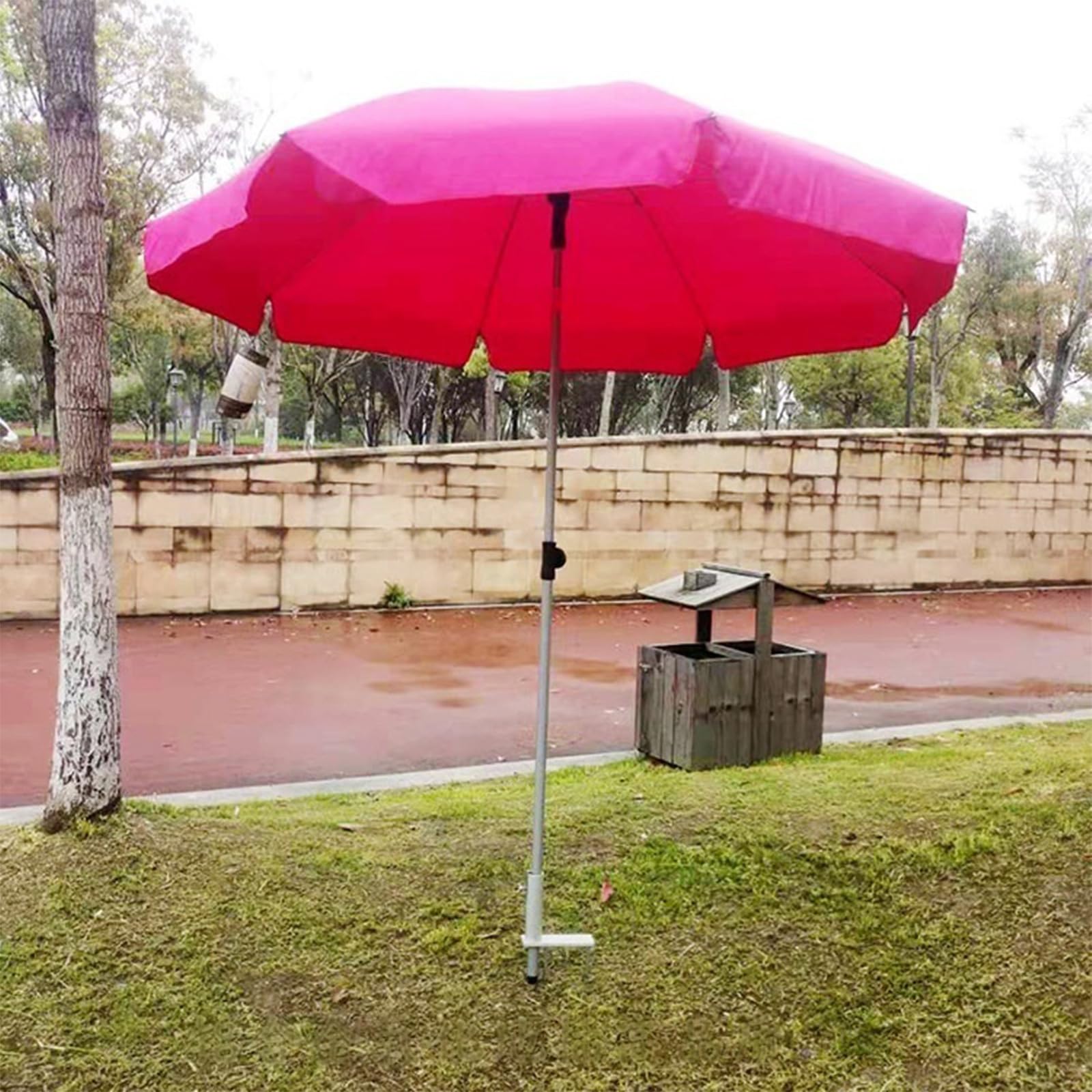 Kotwica do parasola ogrodowego, bardzo długie stabilizatory na kemping, plażę i patio, wytrzymałe słupki do podłoża dla stabilności parasola zewnętrznego