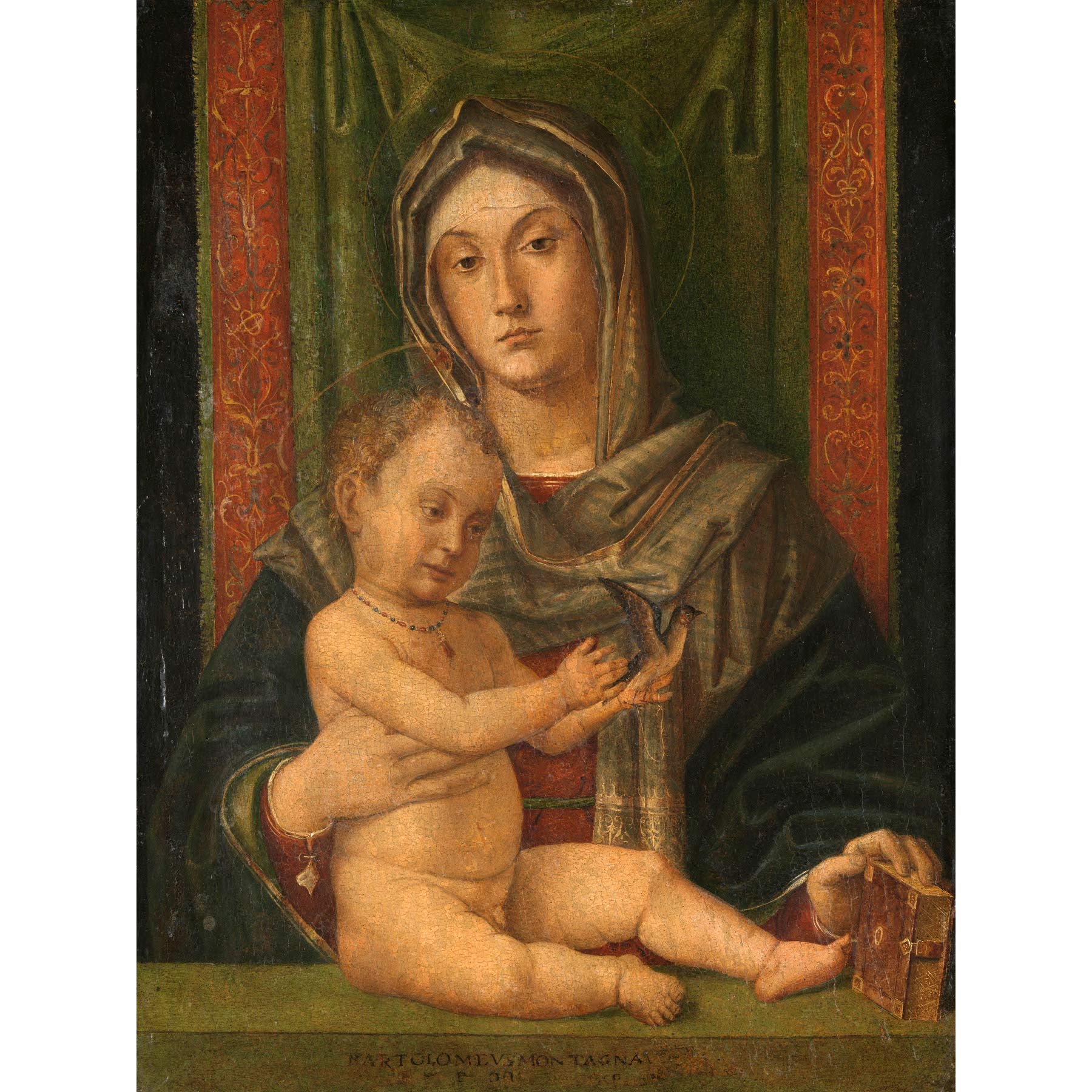 Artery8 Bartolommeo Montagna Virgin And Child Painting Premium Wall Art Canvas Print 18X24 Inch