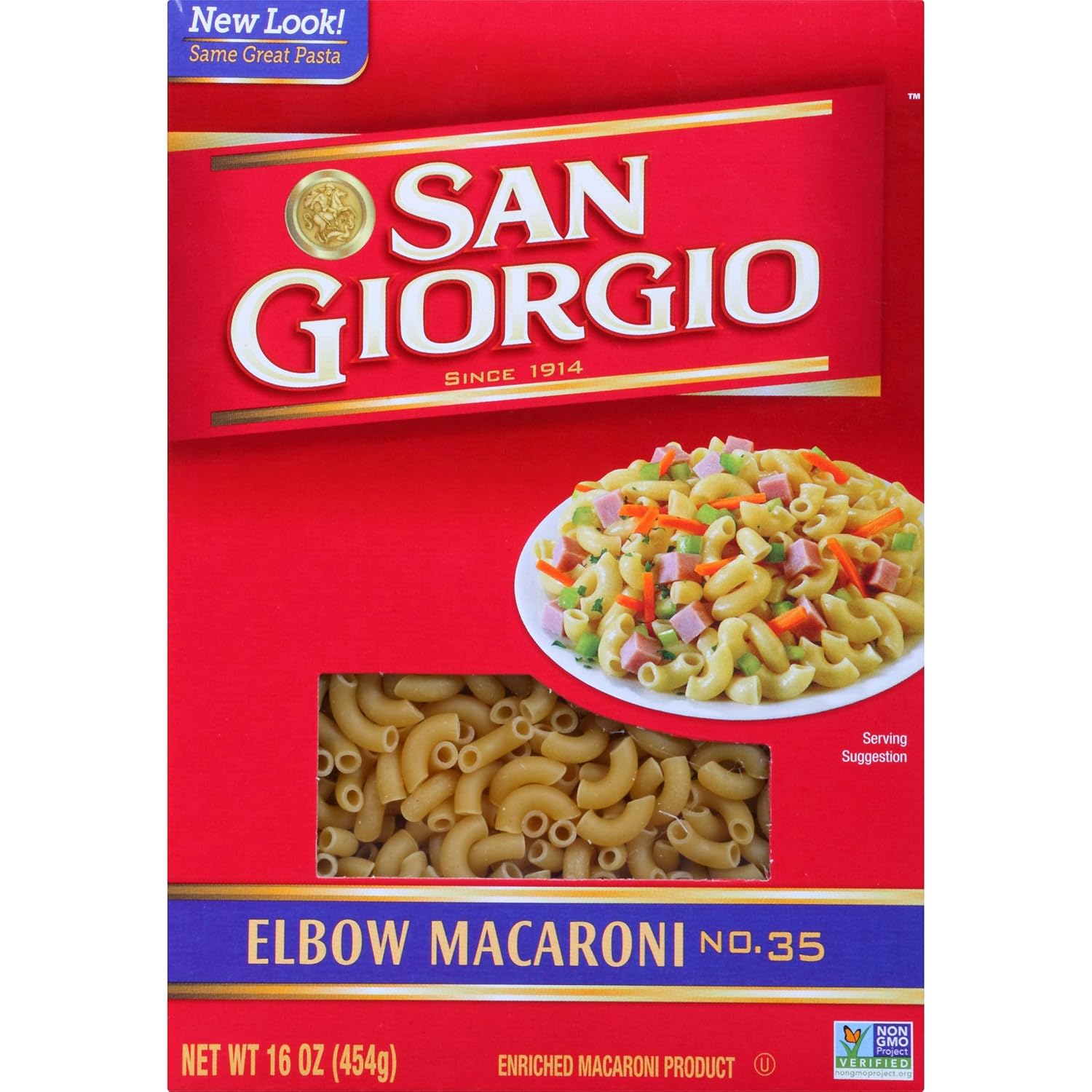 San Giorgio Elbow Macaroni Pasta 16 oz (Pack of 20)