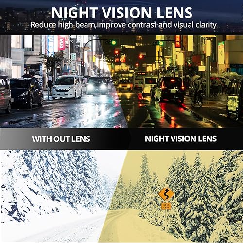 Miniatura 6 de IGnaef Lentes de conducción de noche para hombres y mujeres, reducen el deslumbramiento y polarizados HD IF0312