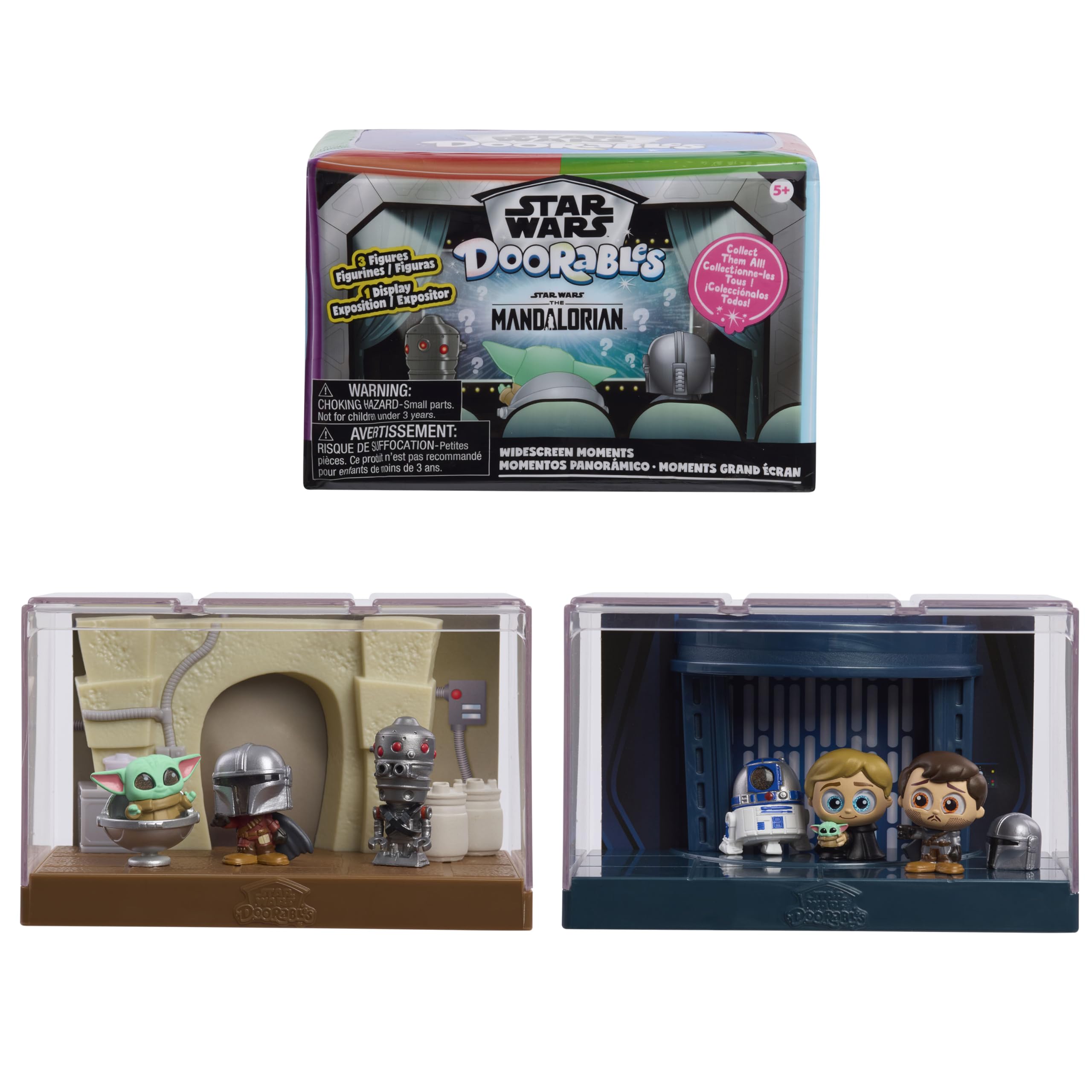 Star Wars™ Doorables Widescreen Moments - Star Wars: The Mandalorian™, Collectible Figures, Holiday Stocking Stuffers, Gifts, Presents, Kids Toys for Ages 5 Up by Just Play