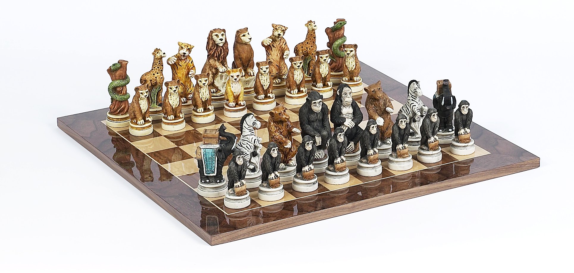 Amazon.com: Animal Kingdom Chessmen from Italy & Columbus Ave