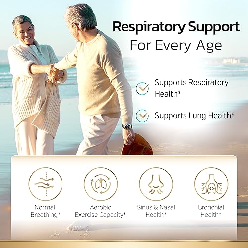 Miniatura 5 de Sunergetic Suplemento premium de apoyo pulmonar  Suplemento de limpieza y desintoxicación pulmonar con hoja de gordolobo, NAC, bromelina y