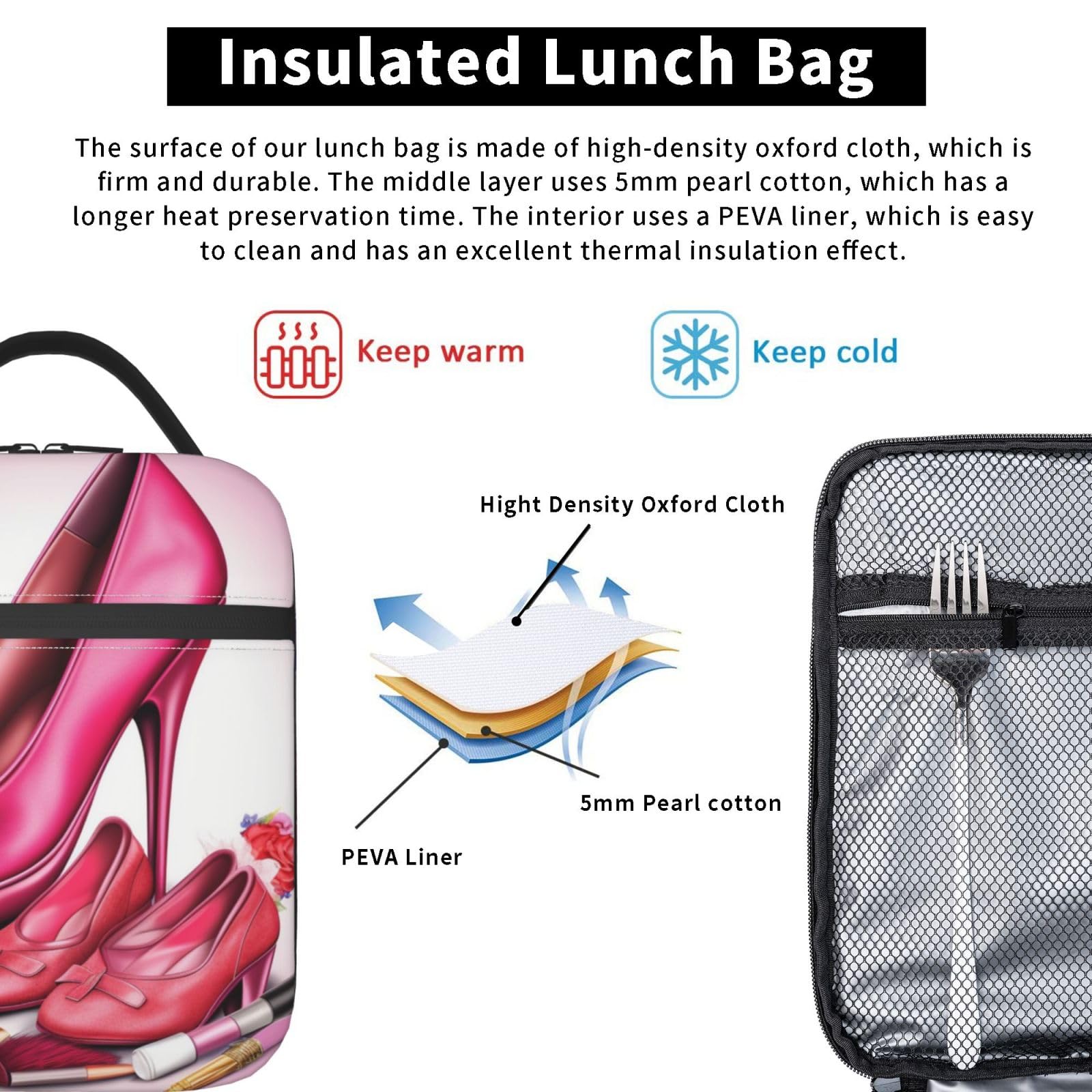 HELLHERO Sac à Déjeuner Isotherme En Forme De Dinosaure, Pour Voyage, Camping, Sortie, Pique-nique, Repas Et Bento Avec Mini Poche Porte-bouteille Pour Enfants, Adultes, école, Travail