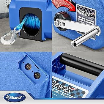 Amazon.co.jp: Bravex トレーラーウインチ 6000ポンド