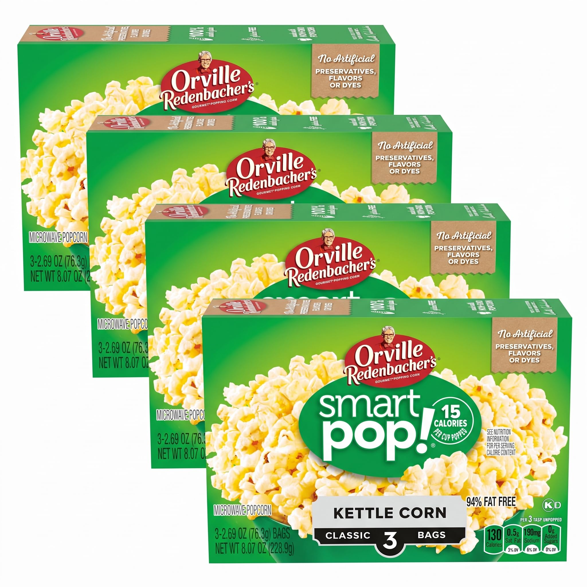 Amazon.com: Orville Redenbacher's Smart Pop! Kettle Corn Popcorn