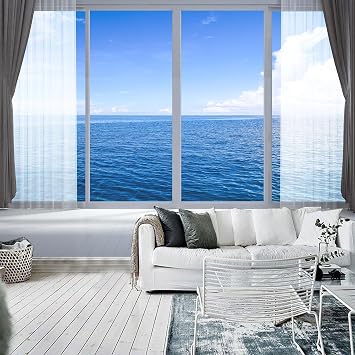 3D Visual Window Wall Mural Modern Minimalist Wallpaper