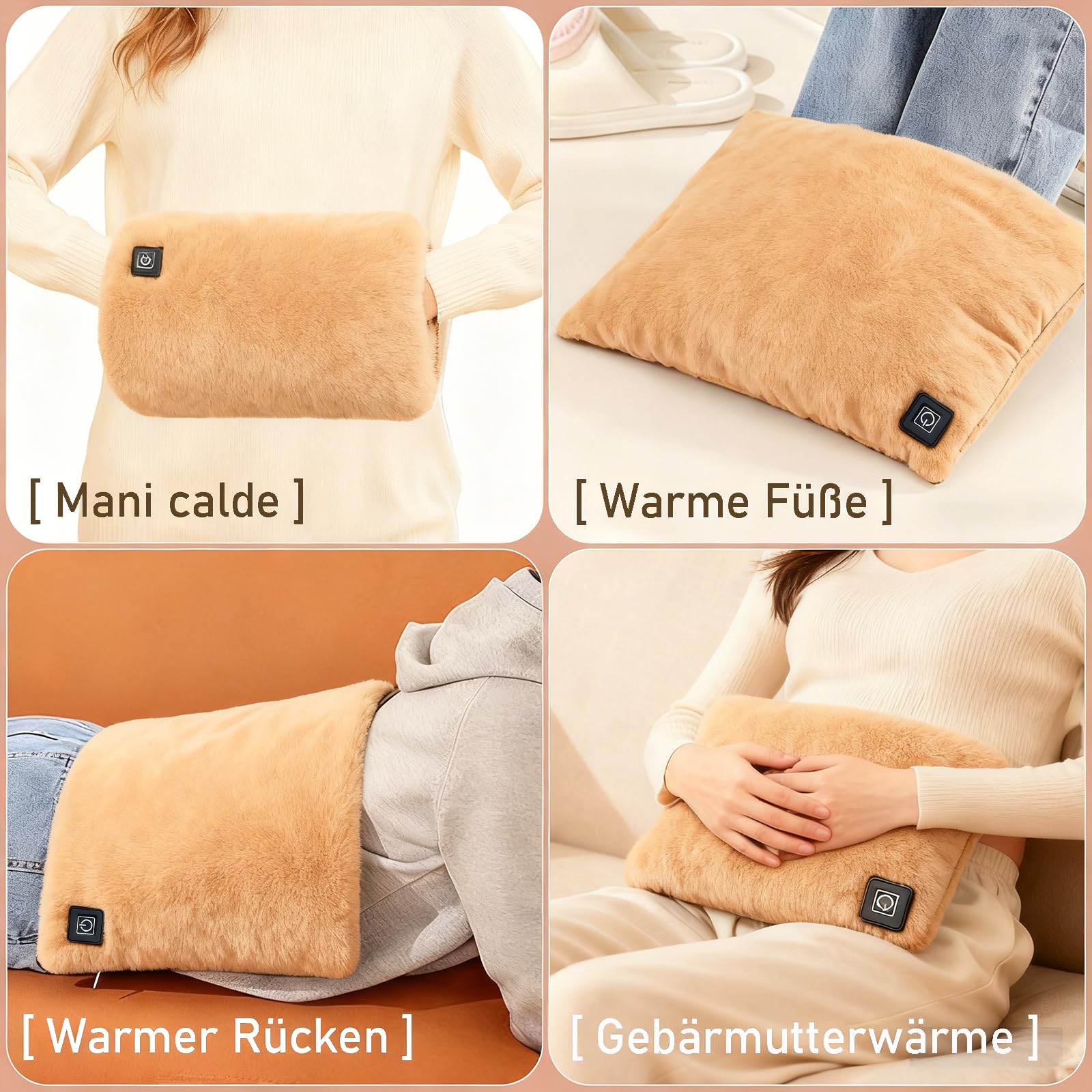 Scaldamani elettrici, guanti riscaldabili con batteria da 10000 mAh, scaldamani riutilizzabili, 3 livelli di calore per uomo e donna, alternativa successiva ai prodotti usa e getta.