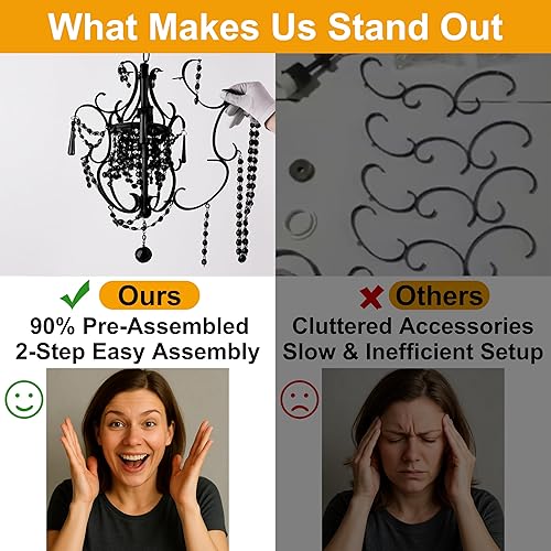 Miniatura 4 de Lámpara de araña negra pequeña de cristal que ilumina las mini lámparas colgantes modernas con 1 luz