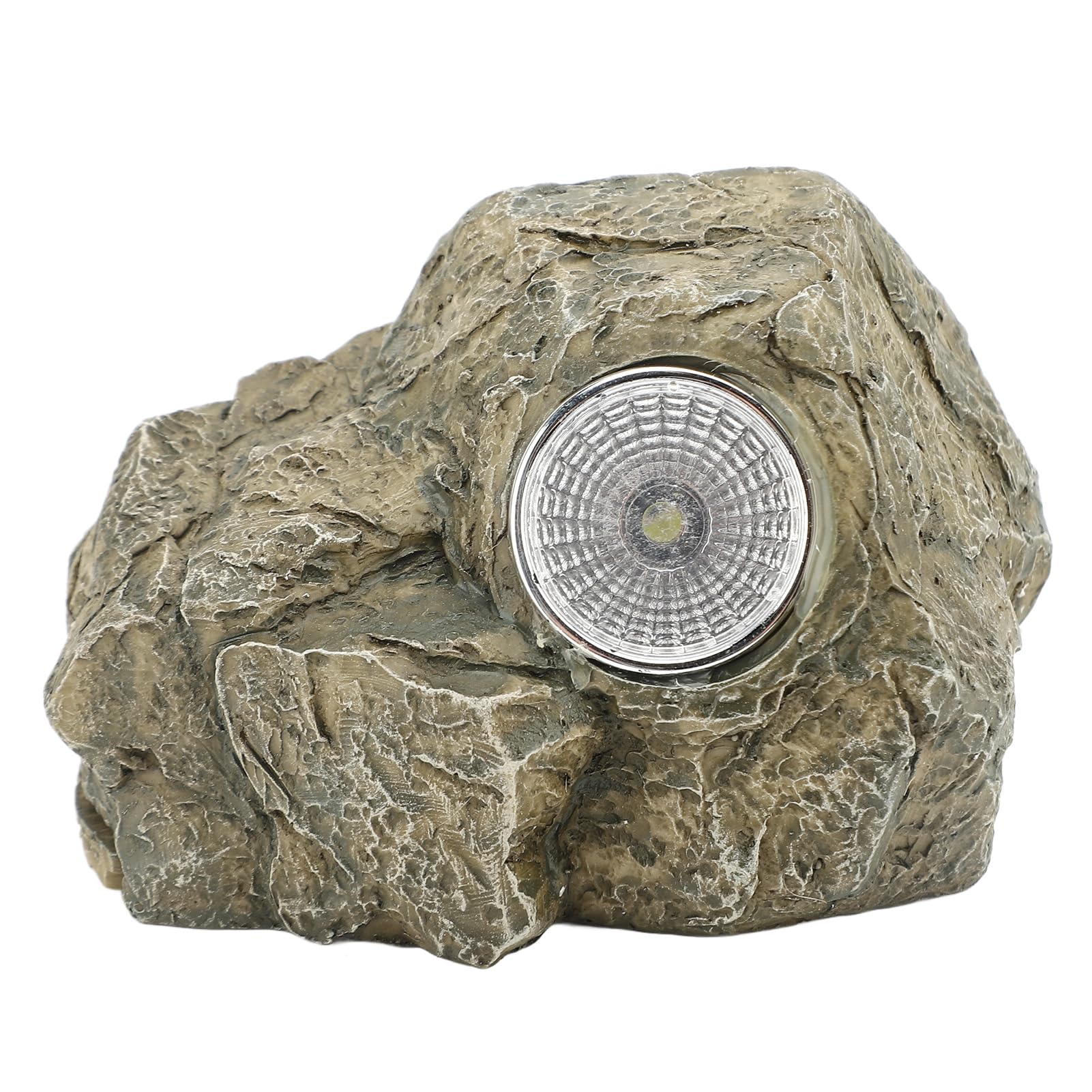 Fake Rock Key Hider Safe, Hider Safe Storage Lock Box, Fake Stone Hidden Safe, Simulated Stone Spare Key Holder Box with Solar Light for Outside