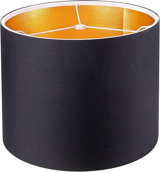 Wellmet 14"x14"x11" Assembly Required Lampshade for Table Lamp, Bedside