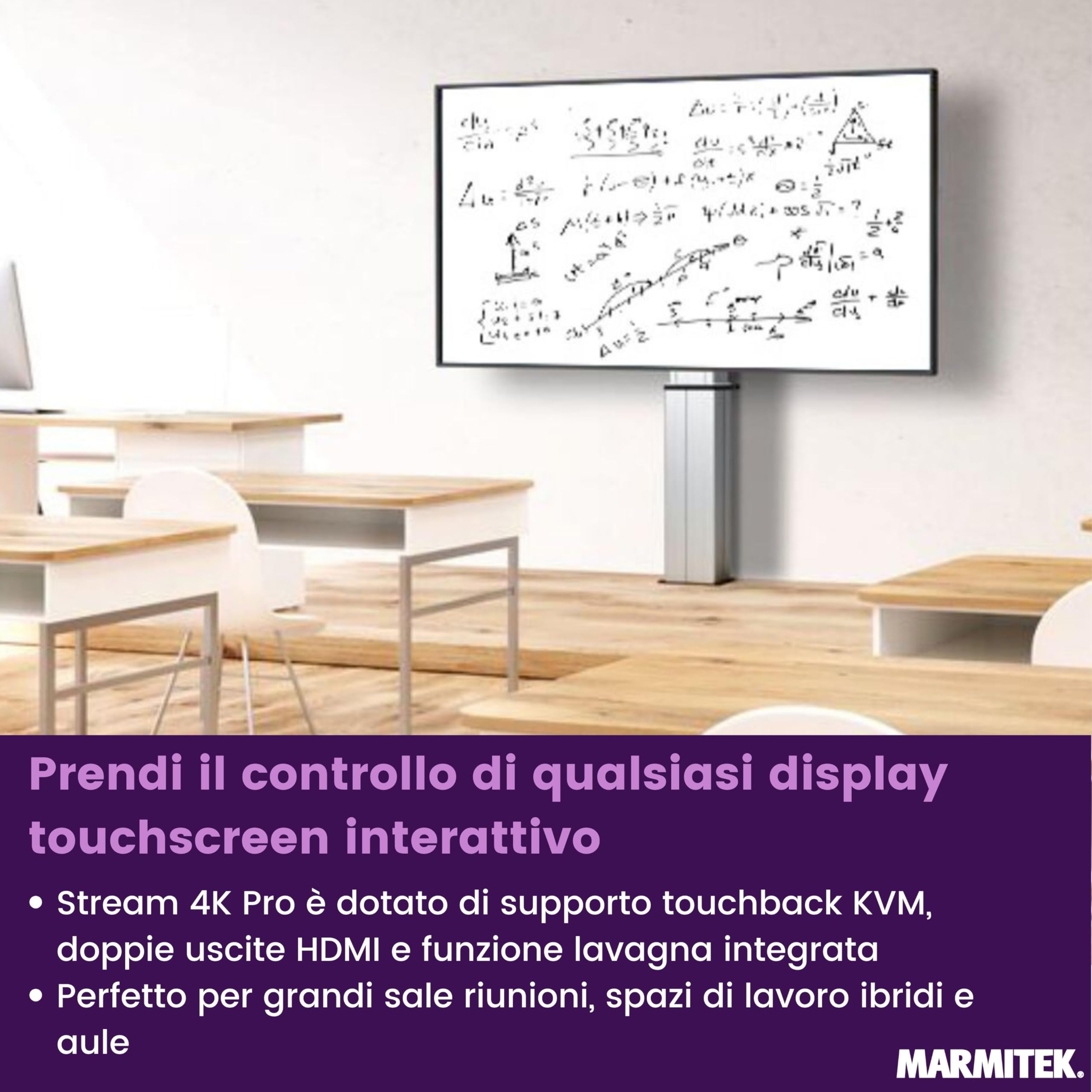 Marmitek Stream 4K Pro KIT 2TX/1RX - Sistema presentazione HDMI 4K wireless