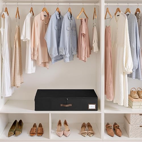 Miniatura 5 de GRANNY SAYS Paquete de 2 organizadores debajo de la cama, organizador debajo de la cama con tapa con cremallera para dormitorio, contenedores de