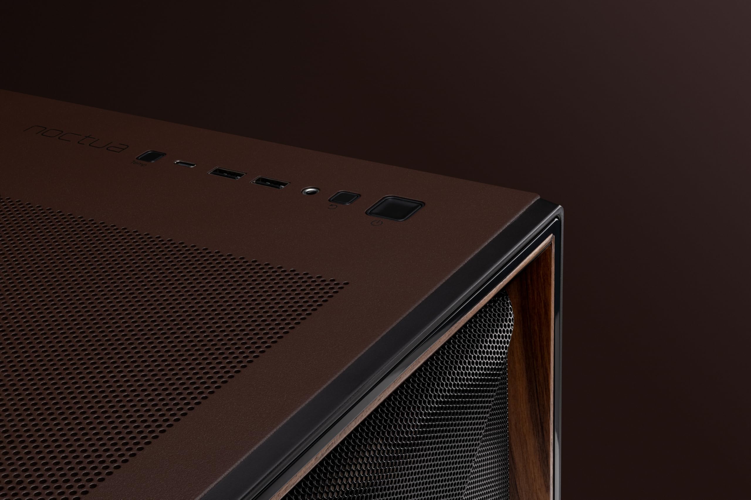 Antec Flux Pro Noctua Edition ultraleises PC-Gehäuse (Schwarz, Braun)