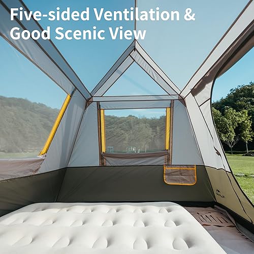 Miniatura 4 de Naturehike Cape - Tienda de campaña para 468 personas, tienda de campaña instantánea de fácil instalación de los 60 segundos, impermeable, grande,