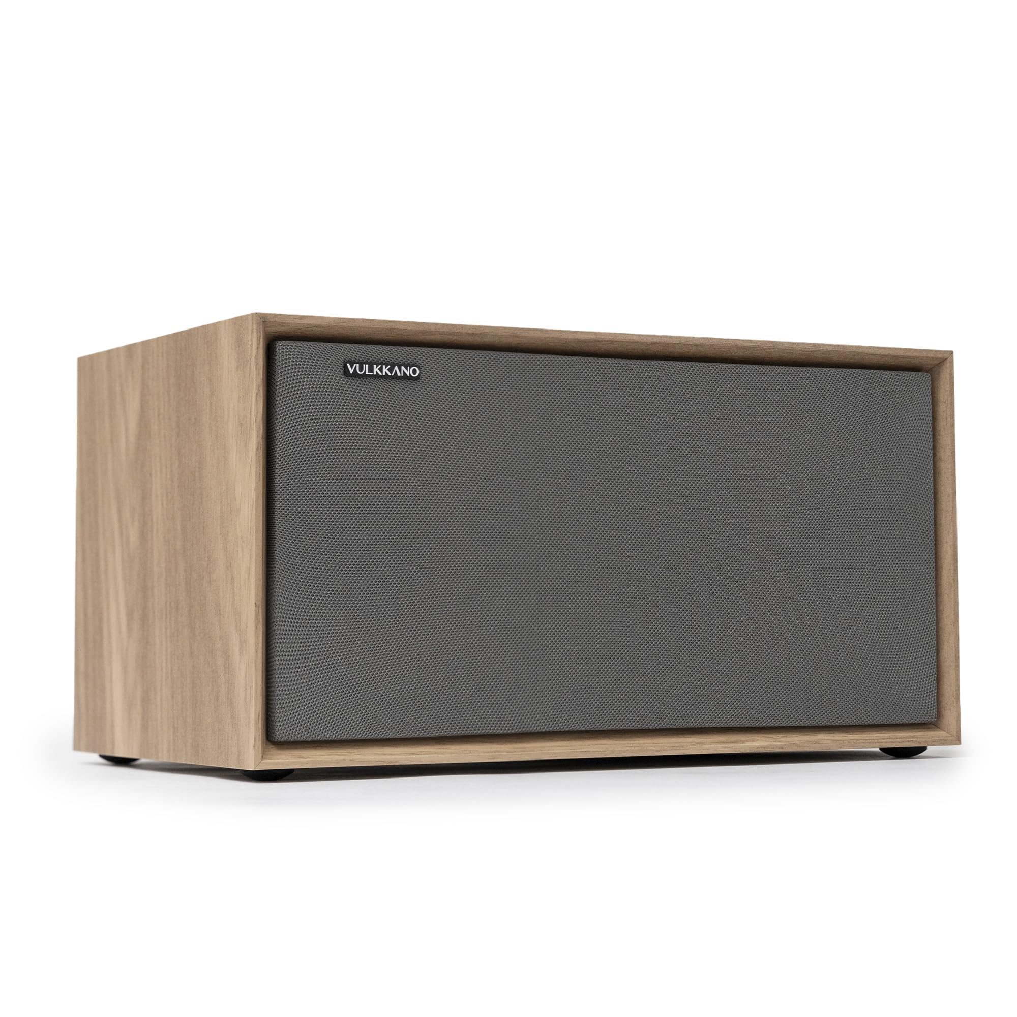 VULKKANO T40 ARC Aktivlautsprecher mit 40W Leistung, 4 Woofer, HDMI ARC, Bluetooth 5.0, RCA, AUX, USB, Lautsprecher für den Fernseher, den Tisch oder das Regal, Braun