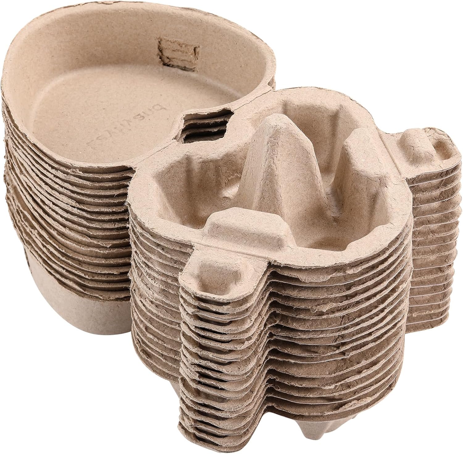 100 Pcs Egg Cartons Heart Shaped 3 Count, Paper Pulp Cute Egg Basket Storage Container Holder, Easter Valentine Lover Gift Chicken Eggs Crate with Labels, Jute Rope, Hold Up to 3 Huevos