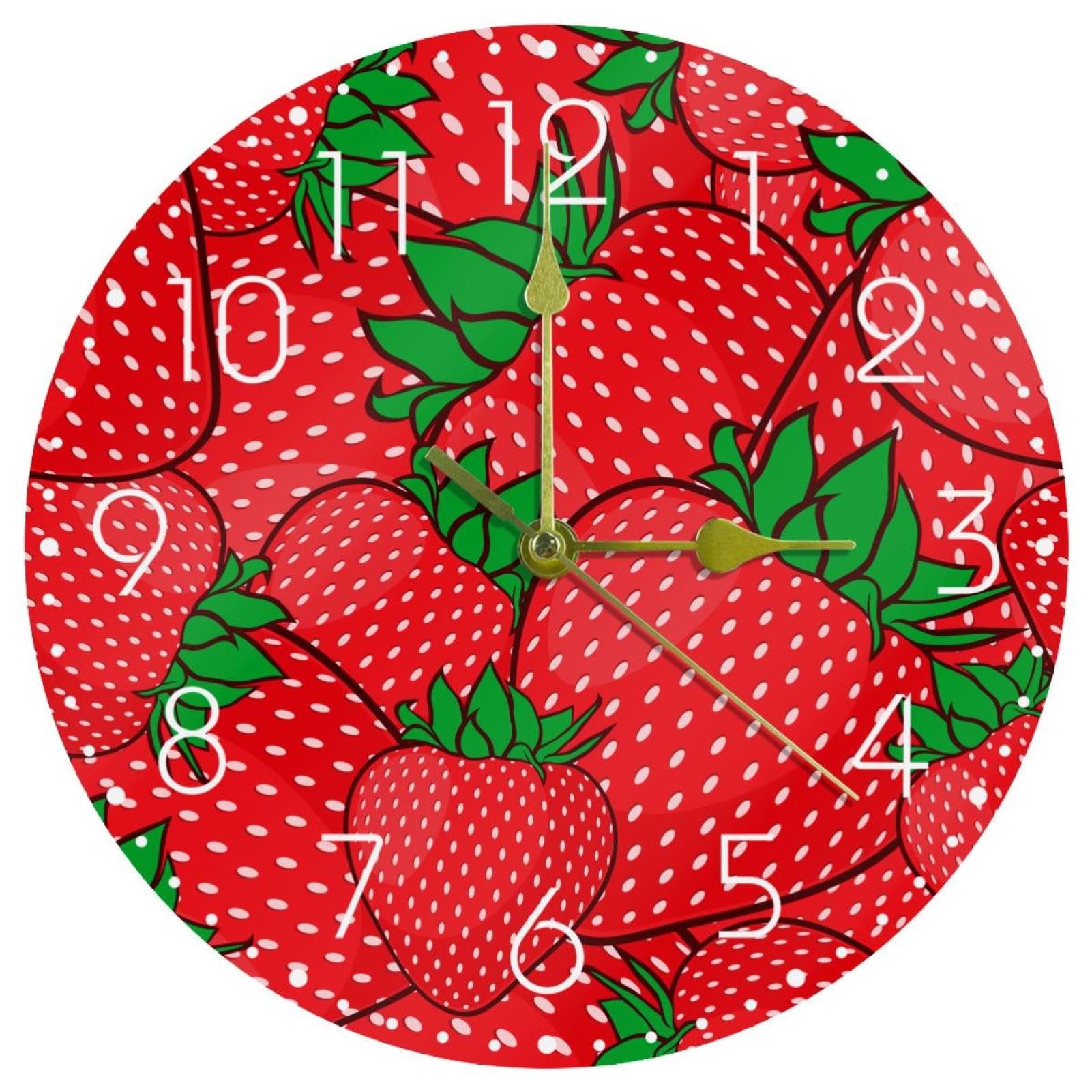 Horloge murale sans tic-tac ronde à piles pour un sommeil serein