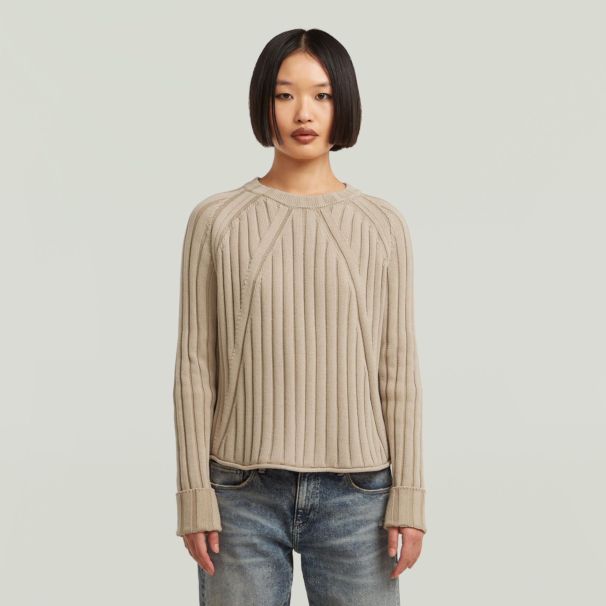 G-Star Washed Loose R Knit Wmn Sudadera Mujer (Pack de 1)