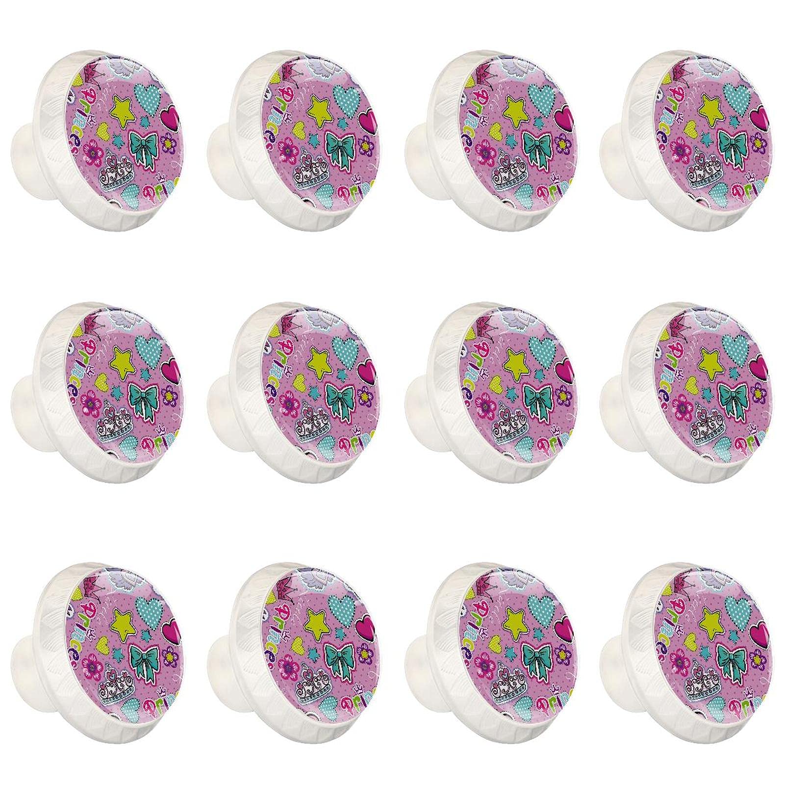 Boutons de placard et tiroirs romantiques motif fleur rose pour relooker une commode de chambre