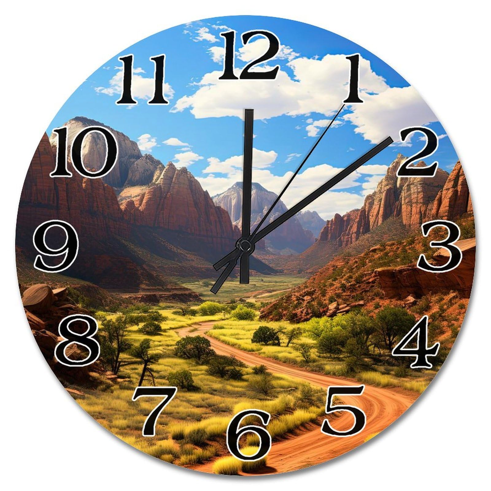 Horloge murale bois Zion pour revivre vos plus beaux voyages en nature