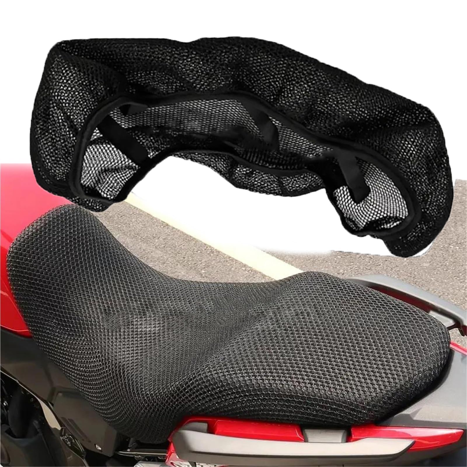 Funda malla 3D Honda NX500 NX400 cojín antideslizante pasajero 7