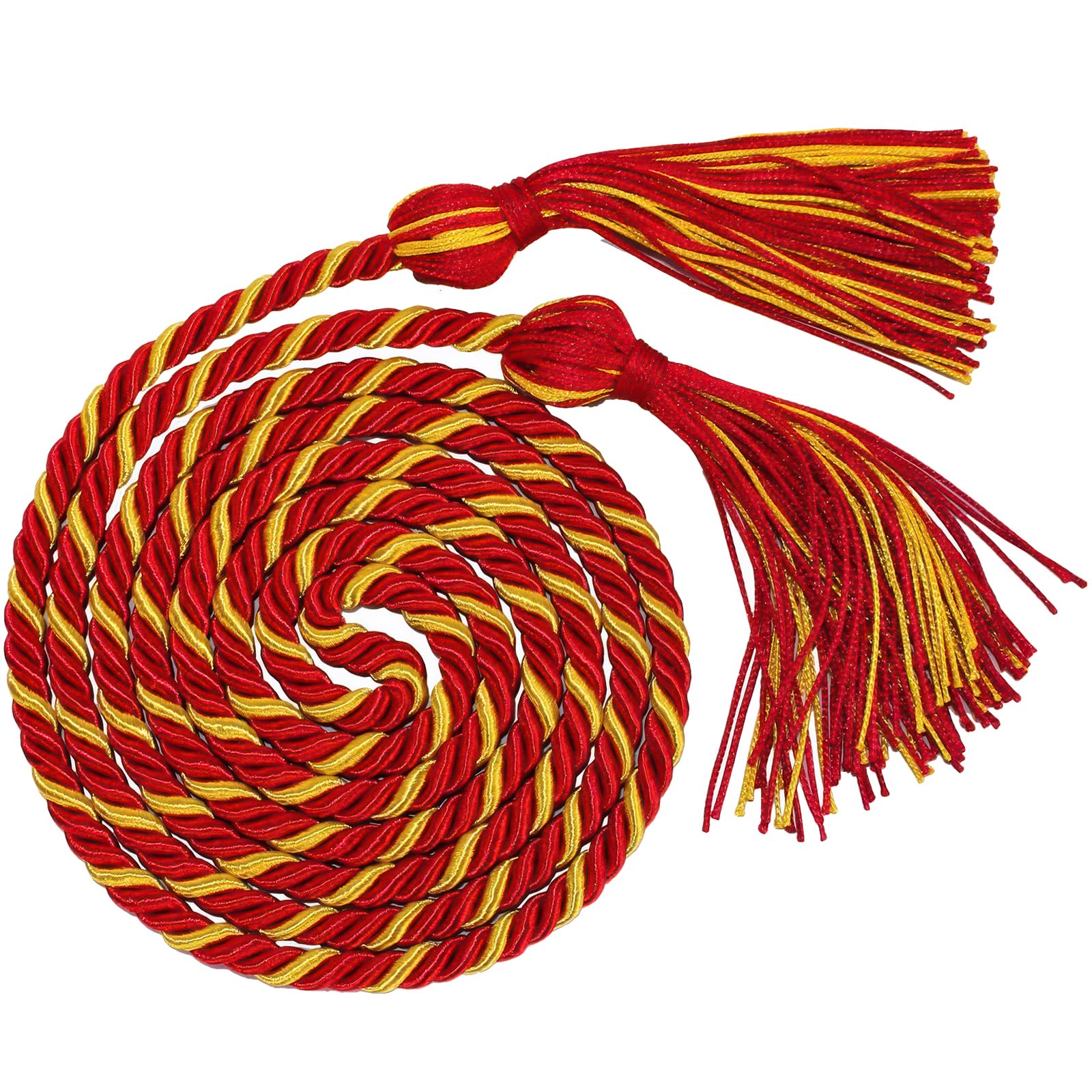 Red Gold Honor Cord Graduation Tassel Honor Cord for Grad Days and Student