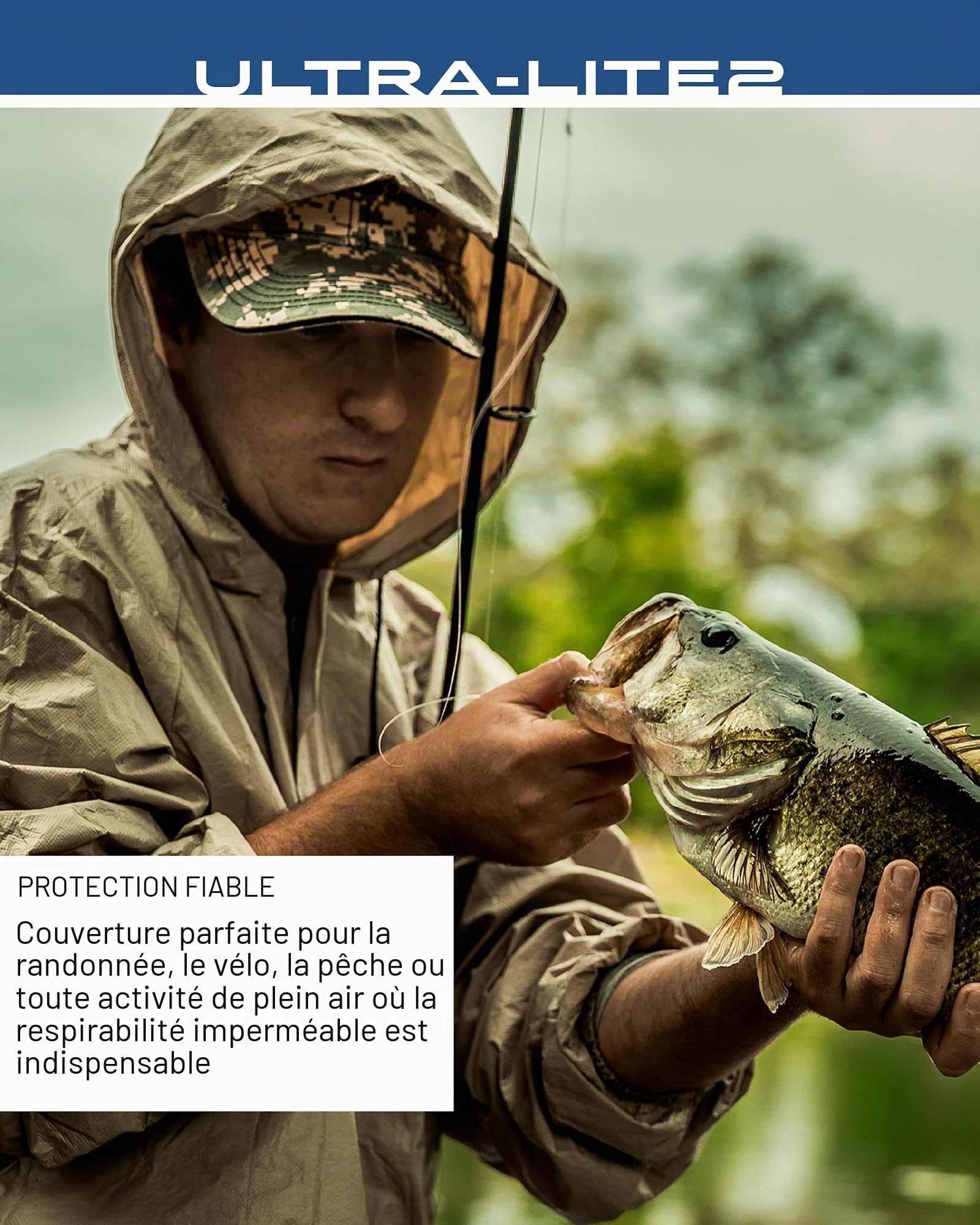 FROGG TOGGS Ultra-lite2 Waterproof Breathable Protective Rain Suit Combinaison de pluie Ultra Lite Mixte (lot de 1)