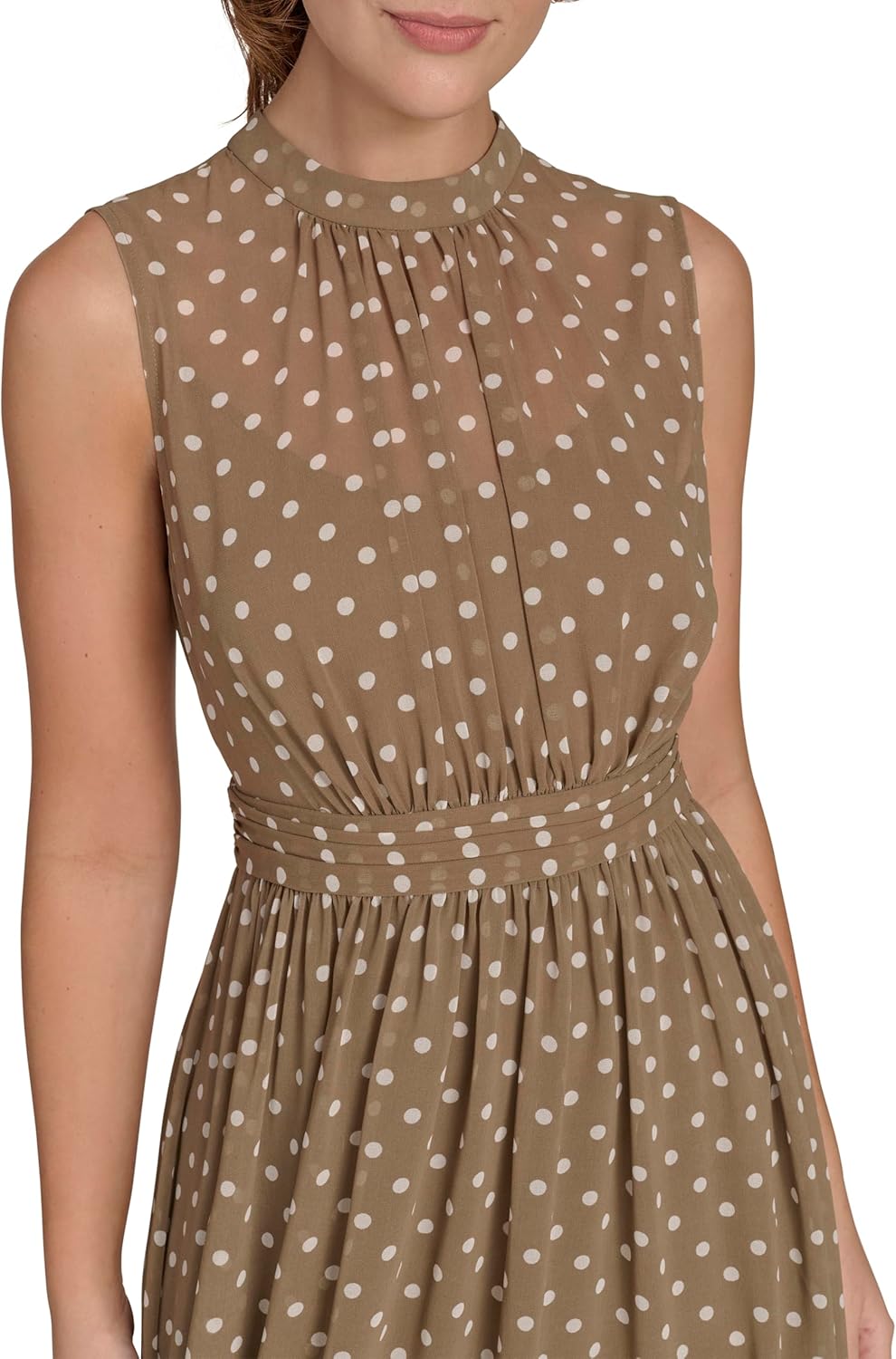 Tommy Hilfiger Womens Flattering Fancy Maxi Sleeveless Dress - Image 4