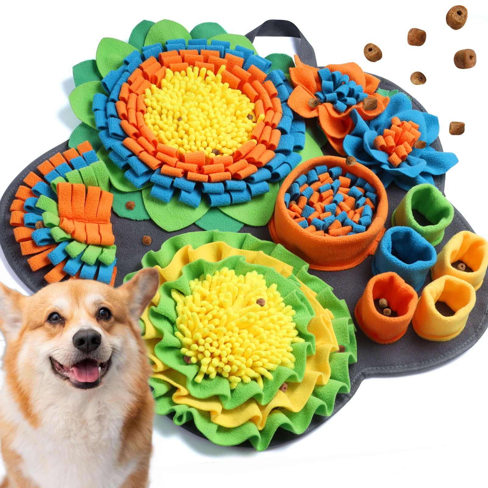 Alfombra Olfativa Perros, Juguetes Perros Interactivos Alfombra Olfato Perro Manta Olfativa Perro Accesorio de Entrenamiento Snuffle Mat