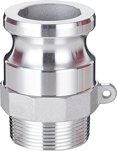 Miniatura 2 de Accesorios de bloqueo de leva global de aluminio Tipo F Cam & Groove Hose Fittings, acoplamiento Camlock de 1.5 pulgadas, enchufe de 1.5 pulgadas x