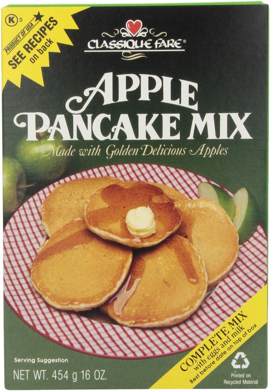 Classique Fare Apple Pancake Mix, 16-ounces (Pack of6)