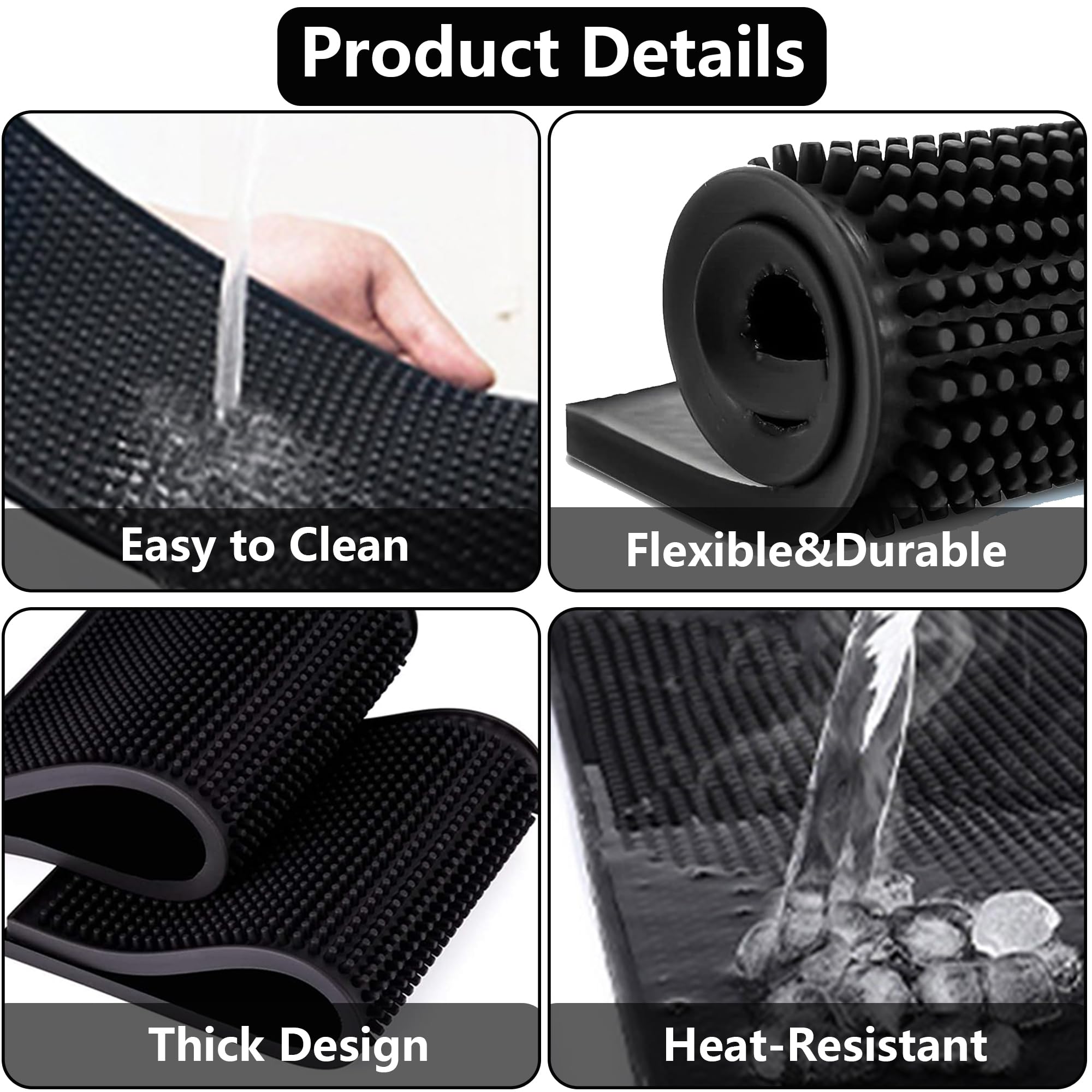 APOMOONS 2 Tapis, 30 X 15 Cm D'égouttement Pour Vaisselle