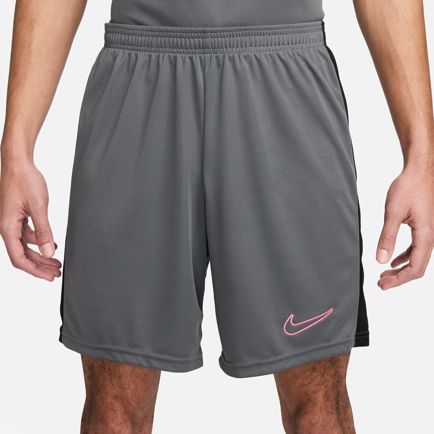 Nike Dri-FIT Academy Men's Dri-FIT Soccer Shorts (Iron Grey/Black/Sunset Pulse, DV9742-069) Size Large