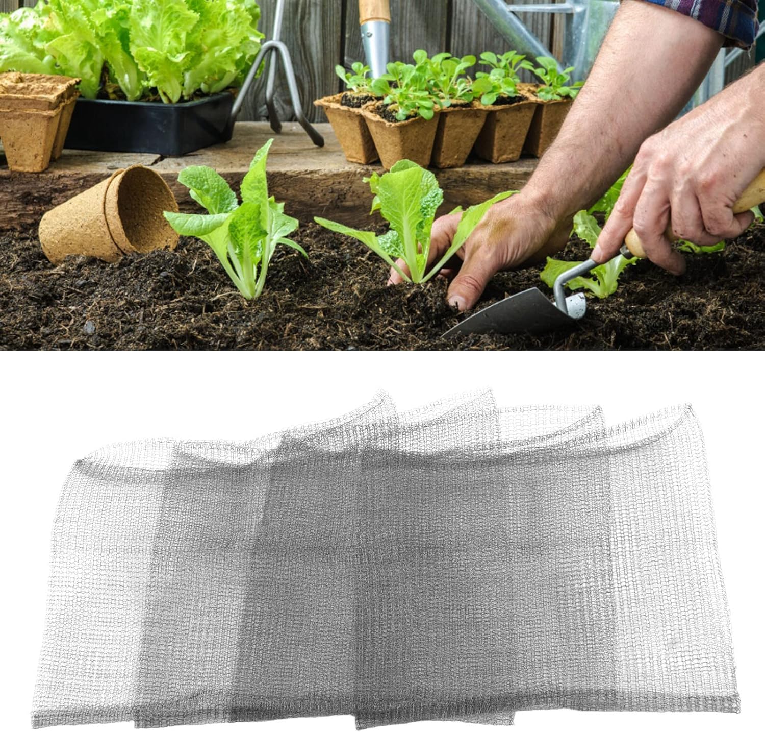 GLOGLOW Vole Wire Baskets Mesh, 4Pcs Gopher Wire Speed