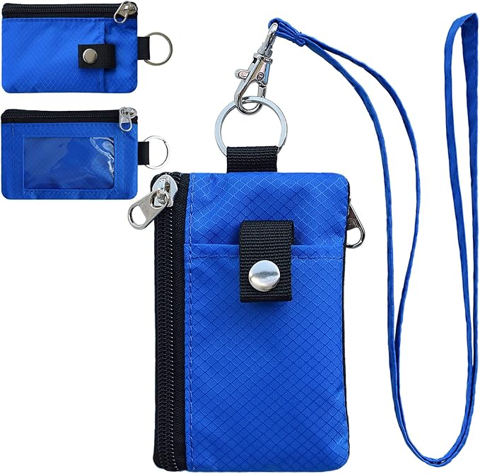 CHENSPRX Minimalist RFID Blocking Small Wallet with ID Window,WaterResistant Zip Id