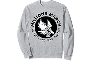 Millions March Against Mandatory Vaccines Vaccination Anti Sweatshirt